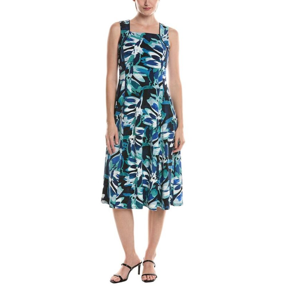 Nic+Zoe Womens  Giverny Knit Blanche Dress, Green
